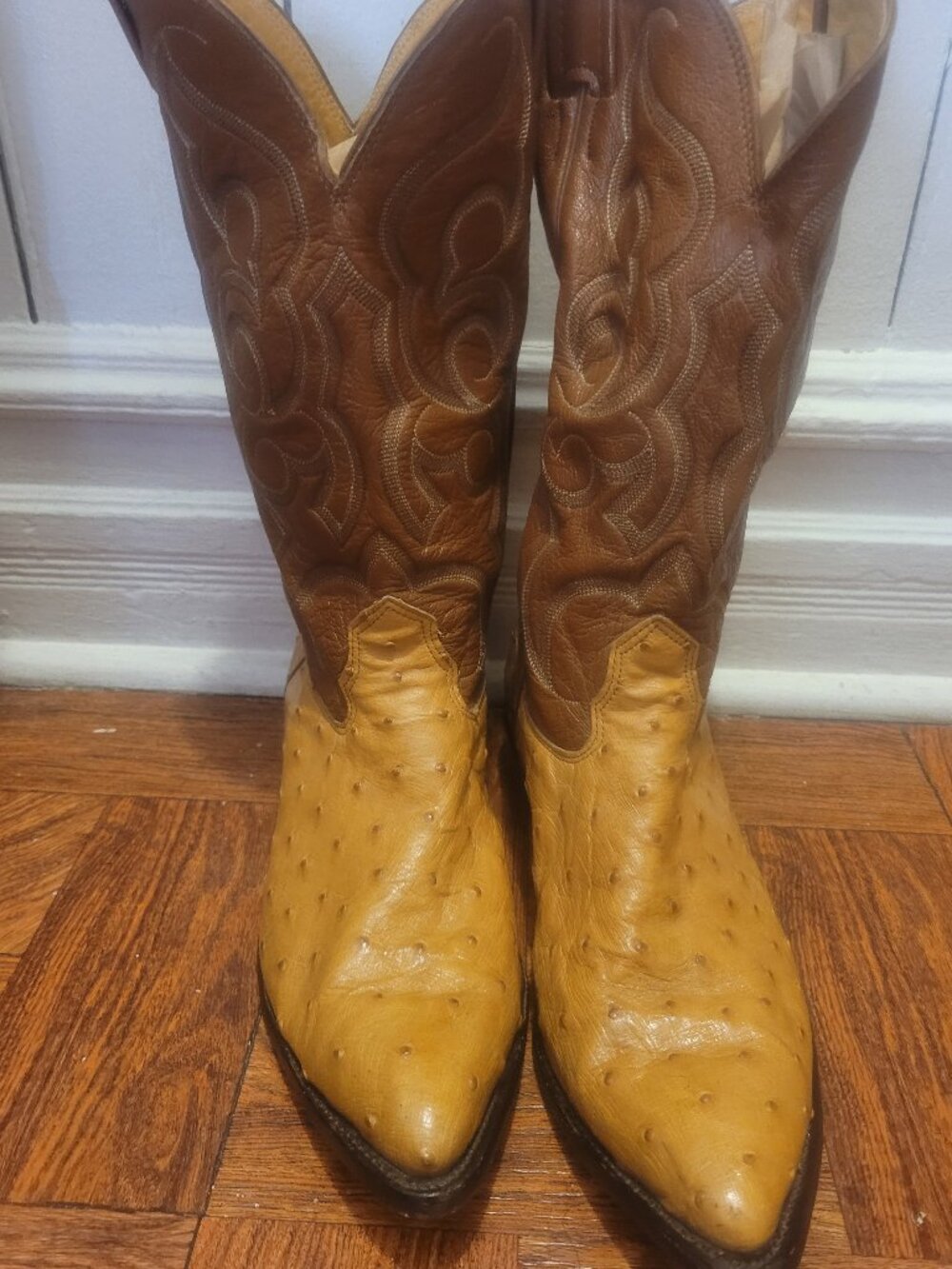 Vintage Nocona Full-Quill Ostrich Boots size 11